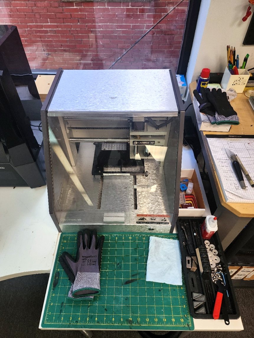 In-house CNC mill machining an aluminium enclosure part at ARG