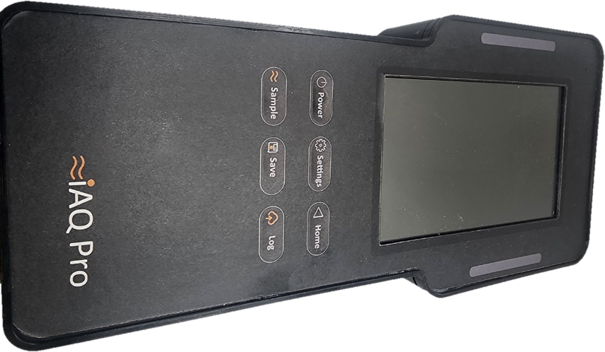 ARG iAQ-Pro handheld air quality instrument — an ARG production unit